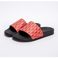 Fashionable Classic Simplicity Women's New 2024 Slippers PVC Material Letter Printing Outdoor Casual Flat Bottom Slippers