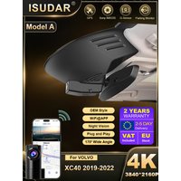 ISUADR 4K 2160P Dashcam für Volvo XC40 2019-2022 Modell A Style Plug-and-Play Auto-DVR WiFi APP Dual-Kamera Nachtsicht OEM-Look