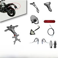 Motorcycle Fenders For ZONTES GK350 350GK GK 350 Rear Mud Guard License Plate Bracket Mudguard Accessories