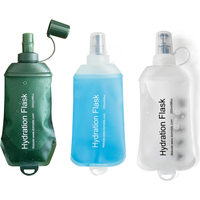 AliExpress NONE AXEN-Folding Water Bottle, Soft Flask, Blue, Green, White, Collapsible, TPU, Cycling, Running, Camping, Travelling, 250ml