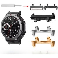 22mm Width Strap Connector For Amazfit T-rex 3 Metal Watchband Adapter for Amazfit T Rex3 with Tool Smartwatch Accessories