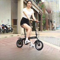 AliExpress NONE Mini 12-inch Installation-free Folding Bicycle For Women Ultra-light And Portable For Adults And Men To Ride A Single Bicycle