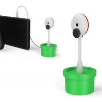 Scene Projection HD Camera for Switch 2 Game Console Camera Accessories Water Drainage Style Base Holder with Data Cable
