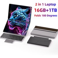 Laptop/Dual Screen Laptop/Brand new 2027 ultra clear dual screen laptop portable monitor foldable blue light filter eye protection mode, multi-purpose expansion dual screen for office use, stock