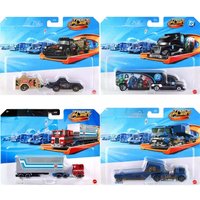 Genuine Hot Wheels Car Track Fleet 1/64 Diecast Vehicle Transformers Optimus Speed Blaster Nitro Rial Hype Hauler Boys Toys Gift