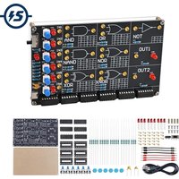 DIY Logic Gate Circuit Soldering Practice Kit Basic Logic Gate Learning Kit with Interactive LED Simulation for STEM Education