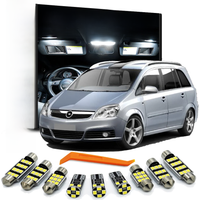12Pcs LED Interior Dome Map Light Kit For Opel Vauxhall Zafira B 2006 2007 2008 2009 2010 2011 2012 2013 2014 LED Bulbs Canbus