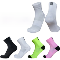 AliExpress NONE 4 pairs of short breathable mesh men and women cycling socks professional brand sports cycling road cycling calcetines hombre