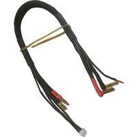 High Amps 2S RC Car Hardcase LiPo Battery Double 4mm Gold Plug Bullet Connector 4 Stepped 5mm pins 2mm 12awg 300mm JST-XH3P