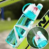 AliExpress NONE Newest Sports Spray Cup Plastic Cool Summer Sport Bottle Portable Climbing Outdoor Bike Shaker Water Bottles