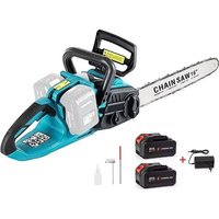 3500W 16 Zoll Akku-Kettensäge, Elektrische Kettensäge mit automatischer Ölschmierung, werkzeuglose Kettenspannung, handgeführter Gartenschneider zum Holzschneiden