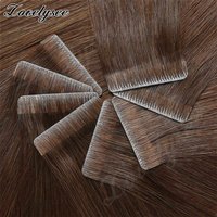 Luxurious Highlight Invisible Tape In Hair Extensions Human Hair Injection Pu Tape In Straight Hair Extensions Thick Ends
