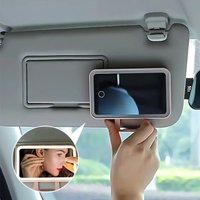 LED light mode stepless dimming sun visor vanity mirror Rechargeable touch sensor vanity mirror Convenient car vanity mirror