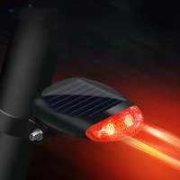 AliExpress Solar Energy Bicycle Taillight Outdoor Waterproof Safety Warning MTB Mountain Bikes Rear Lights Bicycle Accessories Flashlight