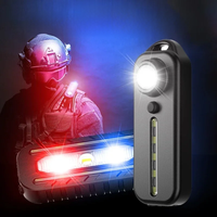 AliExpress ESMARTER LED Red Blue Caution Emergency Police Light with Clip USB Rechargeable Shoulder Flashing Warning Safety Torch Bike Tail Lamp