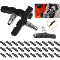 AliExpress APWIKOGER 1-30Pcs V Type Silent Brake Pads Shoes Bicycle Cycling Mountain Bike Dead Speed Brake Pads V Brake System Brake Cycling Part 