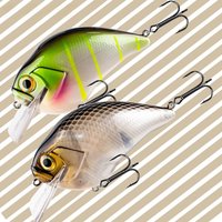 Magnisher New Square Bill Crankbait 2.0 Fishing Lures 9.5cm 29.7g Floating Bass Bait Wobble Rattling Lure Tackle