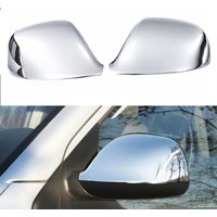 Spiegelabdeckungen für VW | T5 + VW T6 + Amarok, Edelstahl, Außenspiegelabdeckungen, Gehäuse, Chrom-Rückspiegel, Seitenverkleidungen, links und rechts, 2 Stück, einfache Montage.