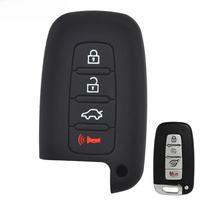 Silicone Key Case Cover For Hyundai Azera/Grandeur Elantra Genesis i30 Sonata Equus Tucson Volester Keyless Fob Shell Protector