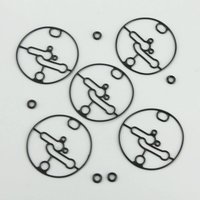 5pcs 698781 Carburetor Float Bowl Gasket w/ Seals O-Ring Fit for Briggs Stratton Troy-Bilt Toro Lawn Mowers Engine Replace Parts