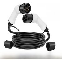 Teschev 32A 7KW Type 2 to Type 2 EV Charging Cable 11kW 16A 3 Phase Mode 3 IEC 62196-2 EV Cable for EV & PHEV In Public Station