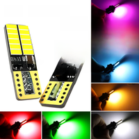 T10 4014 24SMD Car LED Bulb Canbus Interior Dome Lights 194 168 Amber Green Red Ice Blue Pink Trunk Lamp 12V DC 4.8W 6000k White