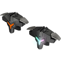 1/2pcs RGB A1 Mobile Gaming Trigger Professional 4 Finger Game Controller Gaming Aim Shooting Triggers Joystick for Mobile Phone