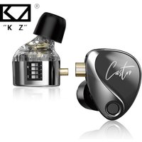 KZ Castor In Ear HiFi Earphone 2 Dynamic High-end Tunable balanced armature Earphones Monitor Headphone Cancelling Earbuds