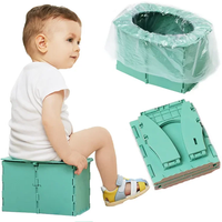 Portable Baby Boy WC Toilet Seat Baby Girl Pot Toilet Bowl Foldable Potty Training Pot Outdoor Travel Pots Child Seat Baby Potty