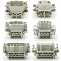 HDC-HE Heavy Duty Connector 4/6/10/16/24 Core Pin Male Core and Female Core Connector 16A500v Aviation WaterprooPlug Connector