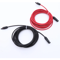 Double Ends Solar Extension Cable with Connector 1-10 Meter 4mm2/6mm2 1000V/1500V PV DC Connector Solar Cable Photovoltaic Wire