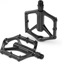 AliExpress NONE PROMEND Bicycle Pedals Anti-slip DU Bearing MTB Pedal Ultralight Road Bike Pedal Wide Platform R29 M27 Pedals Bike Accessories