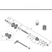 AliExpress Shimano FH-M7110/M8110 Rear Hub Parts Cone/seal ring/Spring/Ball retainer