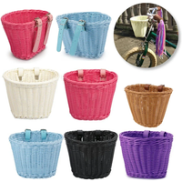 AliExpress NONE Front Handlebar Bicycle Basket Multifunction Traditional Bicycle Basket Waterproof Hand Woven Bike Basket for Kids Children Bike