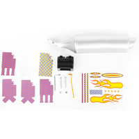 AliExpress Bike Turbo Pipe Exhaust System Bicycle Spoke Sound Maker Motocards Kit Suitable for 16-22 inch Bikes