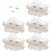 5PCS White Rainbow Cloud Sun Moon Theme Aluminum Foil Balloon Birthday Party Wedding Decoration Aluminum Foil Ballon Baby Shower