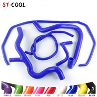 For 2005-2012 Ford Focus MK2 ST225 ST 225 2006 2007 2008 2009 Header Tank Silicone Radiator Coolant Hoses Kit 5Pcs 10 Colors