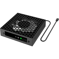 RGB Fan Cooling System 3 Levels Adjustable Speed Heat Dissipation Fan with Headset Holders USB Port for Xbox Series X Console