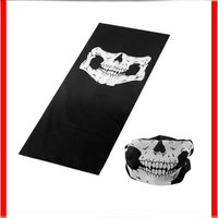 AliExpress NONE 1/2pcs Motorcycle Scarf Face Mask Shield Skull Ghost Face Riding Balaclava Outdoor Winter Warm Bike Head Face Mask Shield