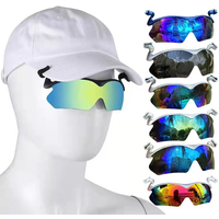 AliExpress Clip Cap Sports Sunglasses, Clip On Hat Polarized Sunglasses, Flip-Up Cover UV Protection Fishing Cycling Outdoor Sunglasses