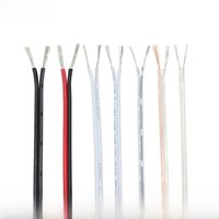 5m/10m/20m UL2468 2 Pins Electrical Wire Tinned Copper Insulated PVC Extension LED Strip Cable 16/18/20/22/24/26/28/30 Gauge AWG