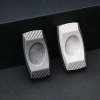 Fingerprint Magnetic Tactile Slider EDC Fidget Slider Metal Fidget Toy ADHD Tool Adult Anxiety Relief Toys Fingertip Rotator