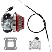 AliExpress ATV 49cc Performance 19mm Carburetor 58mm Air Filter cable Assembly for 2-stroke 49cc 50cc 60cc 66cc 80cc Mini Pocket Bike Group