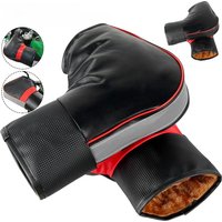 AliExpress NONE 1Pair Motorcycle Handlebar Cover Winter Battery Bike Windshield Gloves Windproof Warm Handle Thickened Reflective Strip