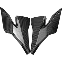 Fuel Tank Side Covers Panels Carbon Fiber Pattern Fairing Cowl Guard Fit for Kawasaki Ninja ZX-10R ZX10R 2004 2005 Motorcycle