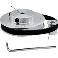80T 16Teeth GT2 Pulley Belt Kit Reduction5:1 3D Printer Parts Bore 3~12mm Belt Width 10mm 2M Synchronous Wheel 2GT Timing Pulley