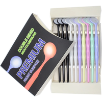10pcs/Box Dental Mouth Mirrors Single/Double Sided Mouth Mirrors With Handle Random Colors Autoclavable Oral Tooth Mirror