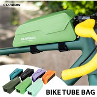 AliExpress NONE Bike Top Tube Bag Magnetic Lid MTB Road Gravel Bicycle Nylon Straps Bolts Mount Bag Large Capacity Rainproof Cycling Accessories