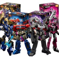 Original Blokees Transformation Optimus Prime Megatron Arcee Scourge Anime Figure Action Assembly Building Blocks Model Toys