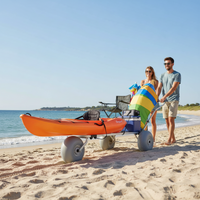 1pc Beach Balloon Kayak Trolley Durable Rolling Caster Wheels Easy Roll Fishing Cart Construction Replacement Tire